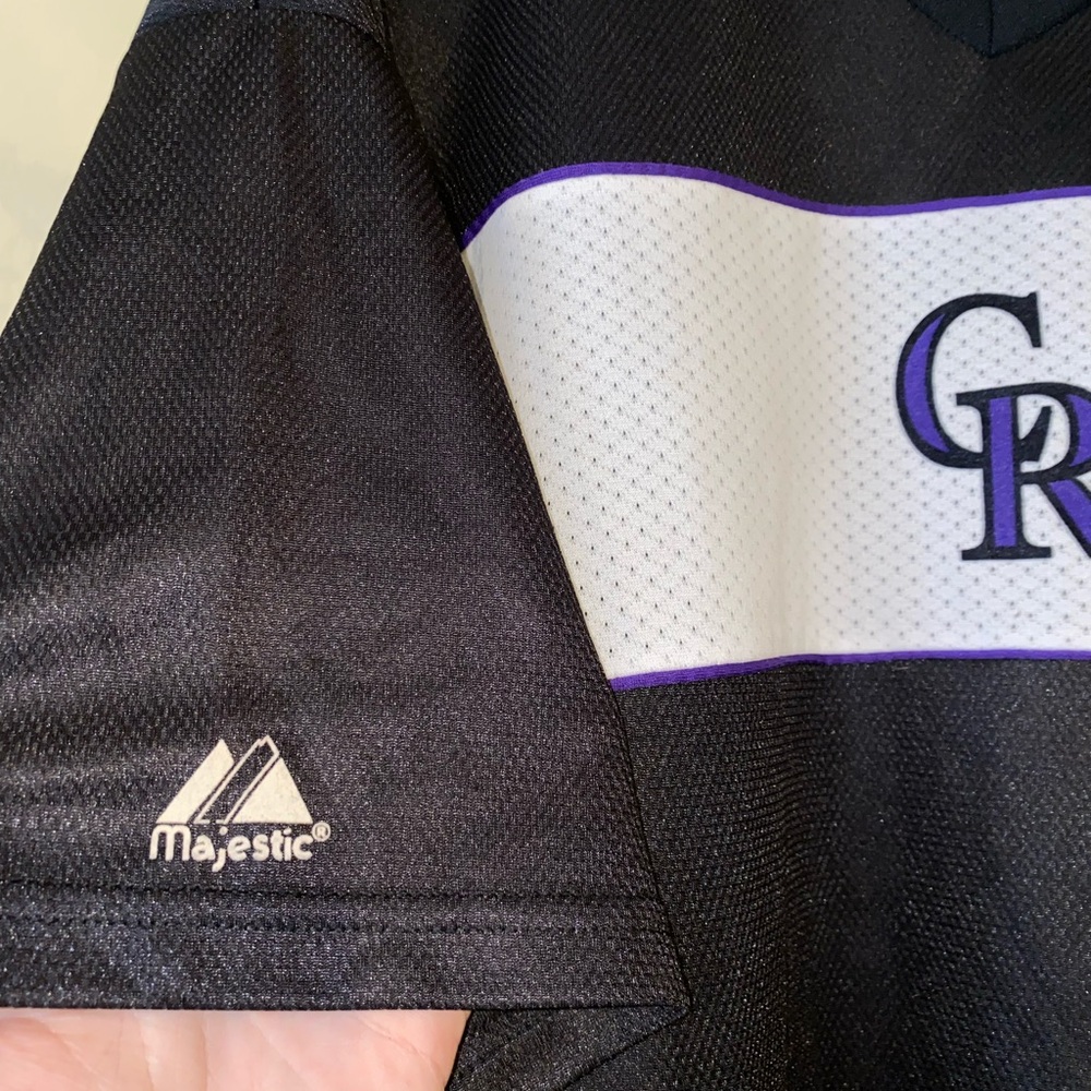 Majestic MLB Colorado Rockies Baseball Athletic Training Shirt | Size XL - Picture 5 of 8